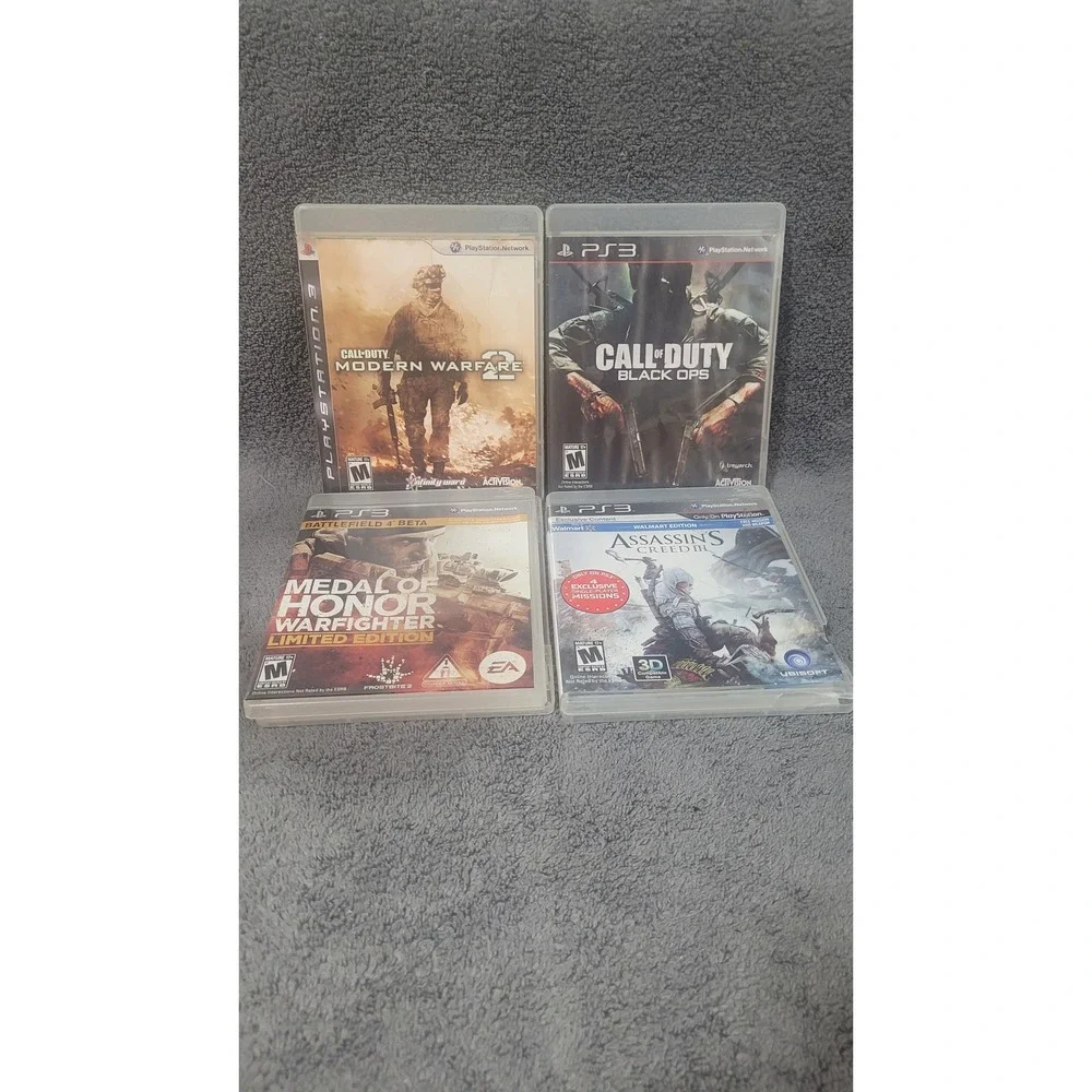 Sony PS3 Game Lot Call of Duty Black Ops MW2 Medal of Honor Assassin's Creed III